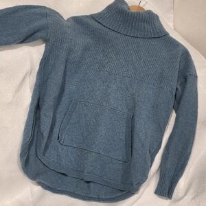 Max Studio Blue Cowl Neck Sweater